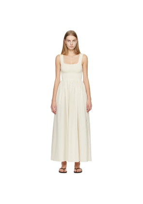 Matteau Off-White Knit & Cotton Maxi Dress