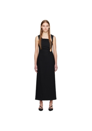WYNN HAMLYN Black Ella Midi Dress