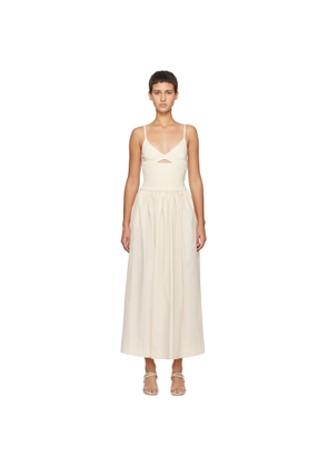 Esse Studios Off-White Tri Knit Maxi Dress