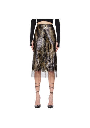 Dion Lee Brown Horizon Midi Skirt