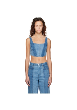 FRAME Indigo Barrel Tank Top