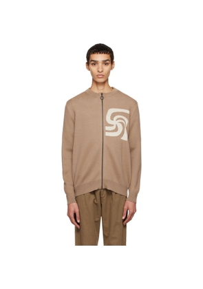 Soulland Beige Armor Lux Edition Cardigan
