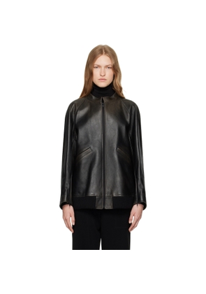 The Row Brown Kengia Leather Jacket
