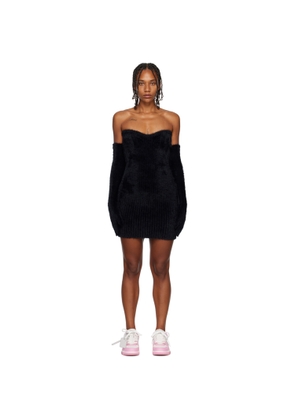 Off-White Black Gloves Minidress