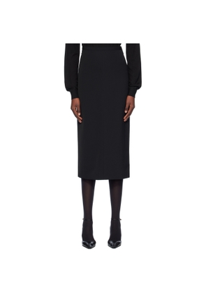 The Row Black Mathias Midi Skirt