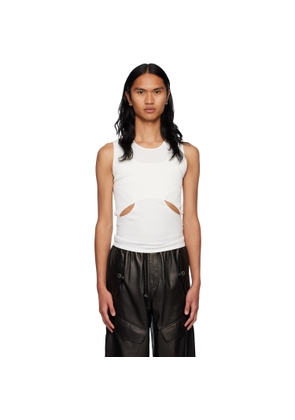 Dion Lee White Interlink Tank Top