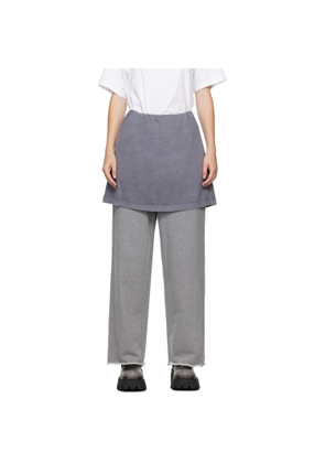 We11done Gray Layered Lounge Pants