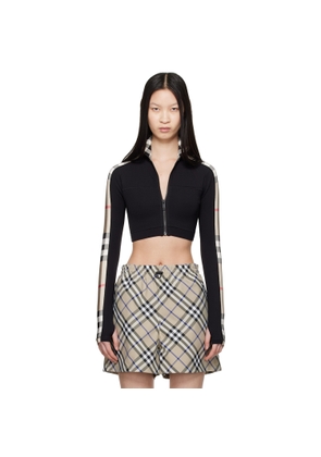 Burberry Black Check Turtleneck