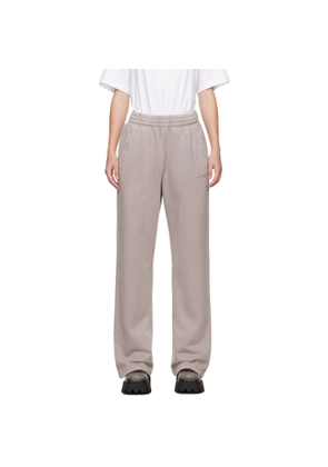 We11done Pink Subtle Distressed Sweatpants