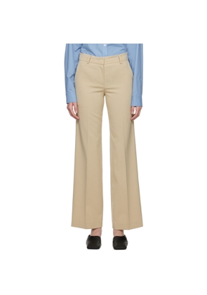 System Beige Creased Trousers