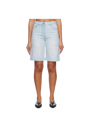 System Blue Faded Denim Shorts
