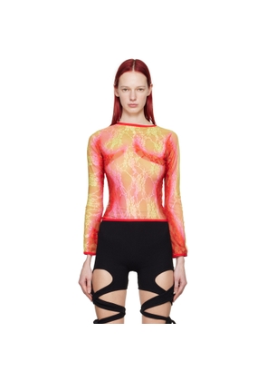 Sinead Gorey Yellow & Red Gradient Long Sleeve T-Shirt