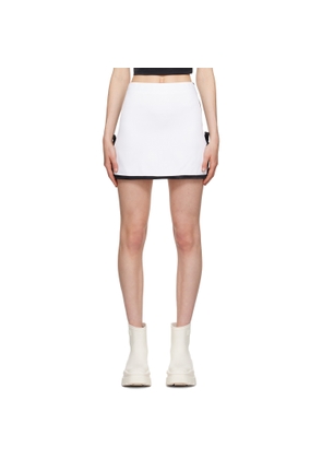 MSGM White Bow Miniskirt