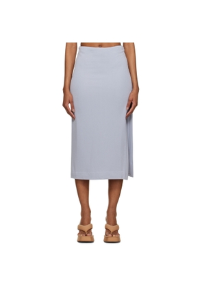 THIRD FORM Blue Mode Split Side Midi Skirt