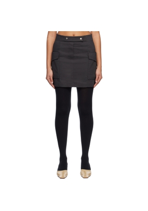 System Gray Cargo Pocket Miniskirt