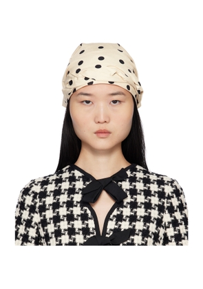 Valentino Garavani Off-White Polka Dot Bandana