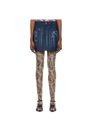 Anne Isabella Blue Denim Mini Skirt