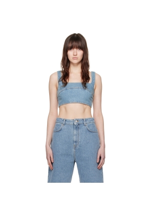 Loulou de Saison Blue Anet Denim Tank Top
