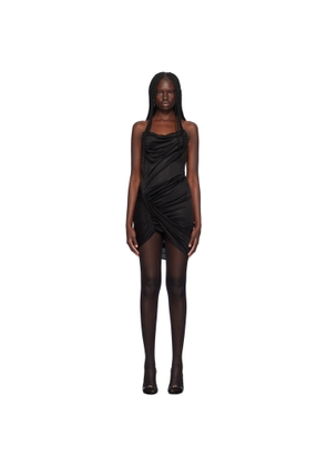 Atlein Black Chain Detail Minidress