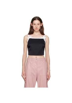MSGM Black Bow Camisole