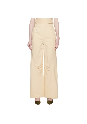WYNN HAMLYN Beige Elasticized Trousers