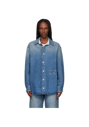 MM6 Maison Margiela Blue Faded Denim Shirt