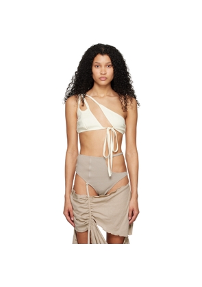 Elena Velez SSENSE Exclusive Off-White Bra