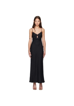 BEC + BRIDGE Black Ottilie Keyhole Maxi Dress
