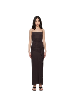 BEC + BRIDGE Brown Nara Ruffle Maxi Dress