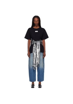 MM6 Maison Margiela Black Cotton Gloves T-shirt