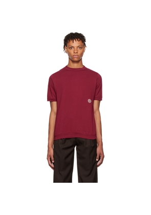 Lukhanyo Mdingi Burgundy Cotton T-Shirt