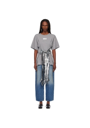 MM6 Maison Margiela Gray Cotton Gloves T-shirt