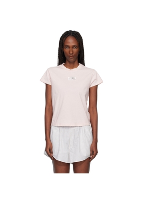 MM6 Maison Margiela Pink Numeric Cotton T-shirt