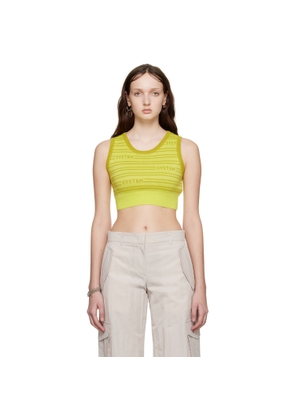 System Green Cropped Tank Top
