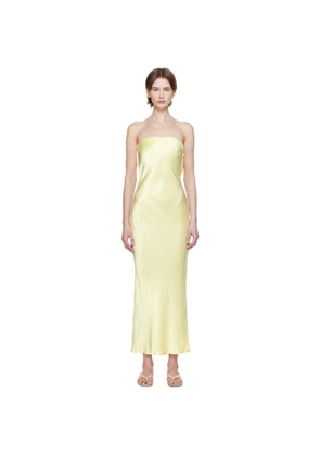 BEC + BRIDGE Yellow Moon Dance Strapless Maxi Dress