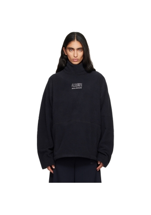 MM6 Maison Margiela Black Salomon Edition Pile Turtleneck