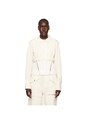 Dion Lee Off-White Safety Slider Shirt