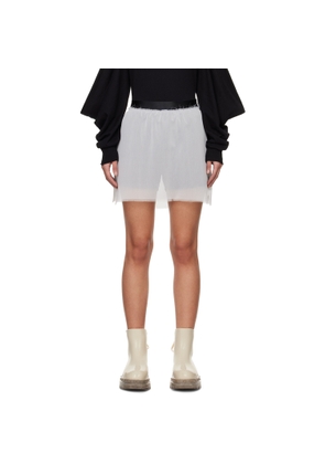 UNDERCOVER White Layered Shorts