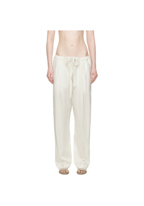 KHAITE Off-White Trenton Trousers