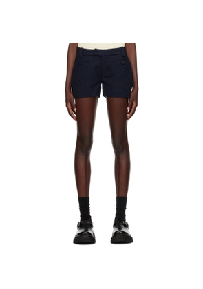 AMI Paris Navy Mini Shorts