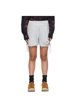 doublet Silver Metal Letter Shorts