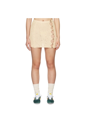 Gabe Gordon SSENSE Exclusive Off-White Vortex Mini Skirt