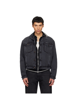 Maison Margiela Black Caban Denim Jacket