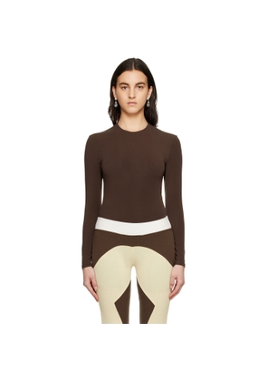 Paris Georgia Brown Backless Bodysuit