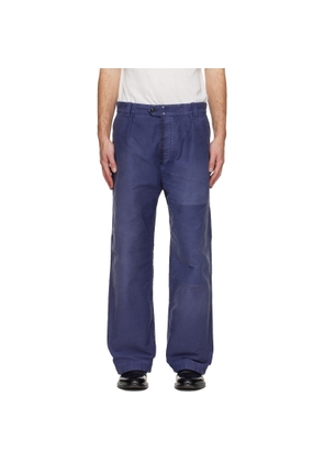 Maison Margiela Purple Workers Moleskin Trousers