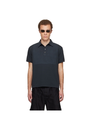 Maison Margiela Black Faded Polo