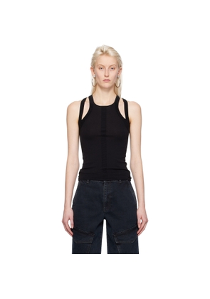 Dion Lee Black Sculpt Muscle Tank Top