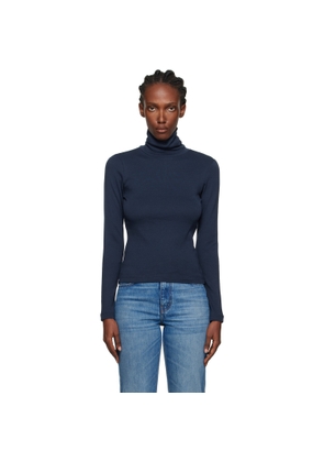FLORE FLORE Navy Dinah Turtleneck