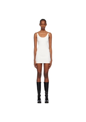 Dion Lee SSENSE Exclusive White Double Wire Minidress