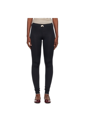 Caro Editions Black Jersey Leggings